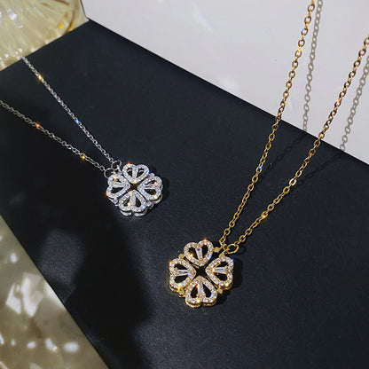 COLLAR TREBOL CORAZON